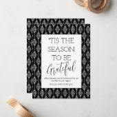 Carte De Correspondance 'C'Est La Saison D'Être Gratuit Vacances D'Entrepr (Devant/Arrière en situation)