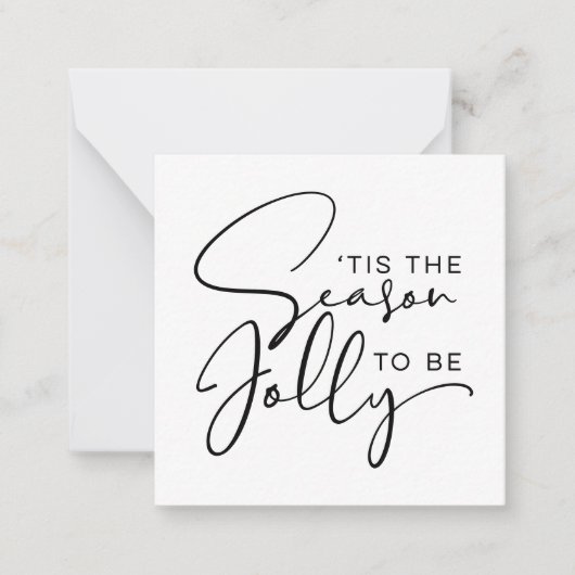 Carte De Correspondance C'est la saison d'être joyeux Noël (Devant)