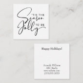 Carte De Correspondance C'est la saison d'être joyeux Noël (Devant / Derrière)