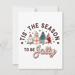 Carte De Correspondance C'est la saison d'être joyeux Noël Santa Xmas