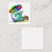 Carte De Correspondance C'est l'heure d'une Beach Party ! ! (Devant / Derrière)