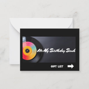 Carte De Correspondance C'est mon anniversaire Bruh