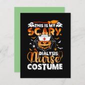 Carte De Correspondance C'Est Mon Costume Infirmière D'École D'Effrayant H (Devant / Derrière)