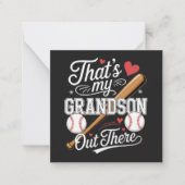 Carte De Correspondance C'est mon petit-fils là-bas Baseball (Devant)