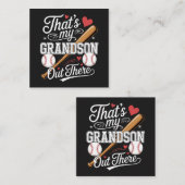 Carte De Correspondance C'est mon petit-fils là-bas Baseball (Devant / Derrière)