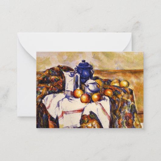 Carte De Correspondance Cezanne - La vie morte avec Pot Bleu (Devant)