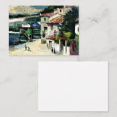 Carte De Correspondance Cezanne - Le Restaurant Mistral à l'Estaque (Devant / Derrière)