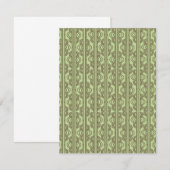 Carte De Correspondance Chaînes ovales vertes (Devant / Derrière)