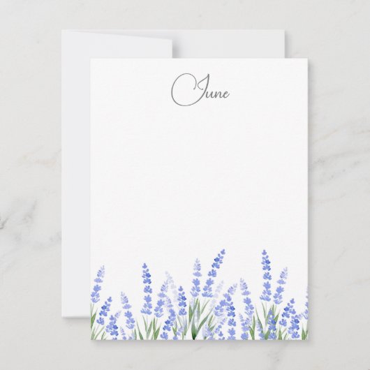 Carte De Correspondance Champ de Lavande 2 (Devant)