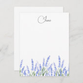 Carte De Correspondance Champ de Lavande 2 (Devant / Derrière)