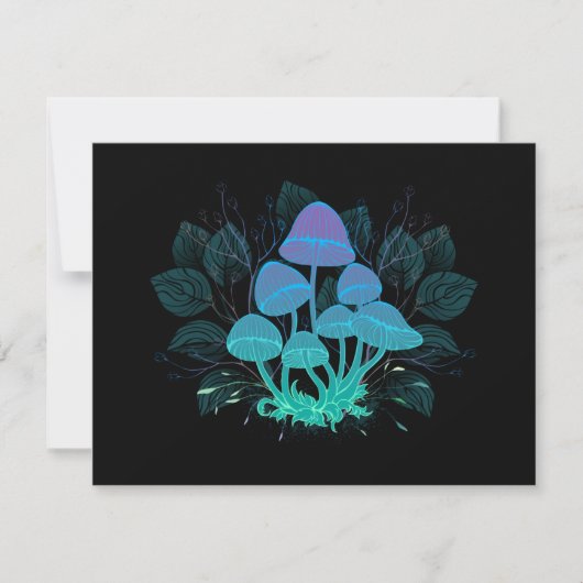 Carte De Correspondance Champignons dans les buissons (Devant)
