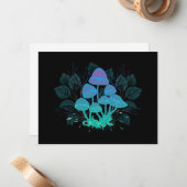 Carte De Correspondance Champignons dans les buissons (Devant/Arrière en situation)