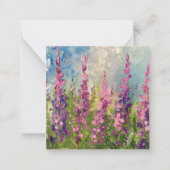 Carte De Correspondance Champs de lavande lunaire (Devant)