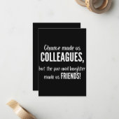 Carte De Correspondance Chance made colleagues (Devant/Arrière en situation)