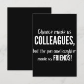 Carte De Correspondance Chance made colleagues (Devant / Derrière)