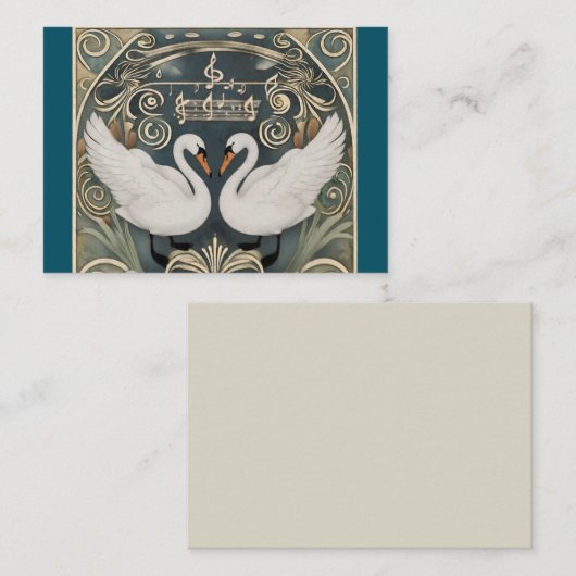 Carte De Correspondance Chanson de cygne (Devant / Derrière)