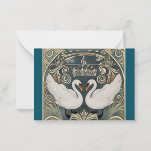 Carte De Correspondance Chanson de cygne