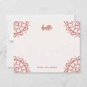 Carte De Correspondance Chantilly Boho Mandala Papeterie - Cherry (Devant)