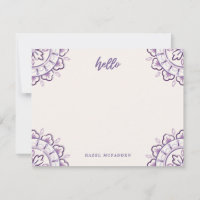 Chantilly Boho Mandala Papeterie - Raisin