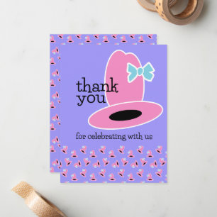 Carte De Correspondance Chapeau de Cowgirl Merci