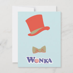 Carte De Correspondance Chapeau melon et noeud papillon de Wonka