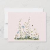 Carte De Correspondance Charmant Fox Et Floral Tout Usage Plat (Dos)