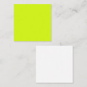 Carte De Correspondance Chartreuse Jaune (couleur unie) (Devant / Derrière)