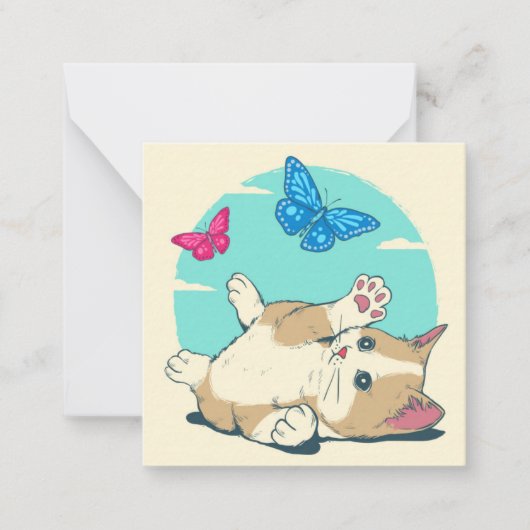 Carte De Correspondance Chat (Devant)