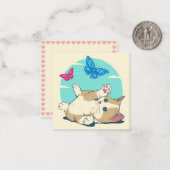 Carte De Correspondance Chat (Devant/Arrière en situation)