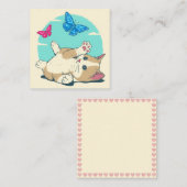 Carte De Correspondance Chat (Devant / Derrière)