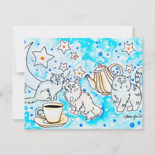 Carte De Correspondance Chat (Devant)