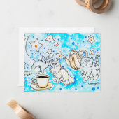 Carte De Correspondance Chat (Devant/Arrière en situation)