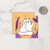 Carte De Correspondance Chat (Devant/Arrière en situation)