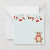 Carte De Correspondance Chat de Noël (Dos)