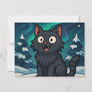 Carte De Correspondance Chat de Noël islandais Yule