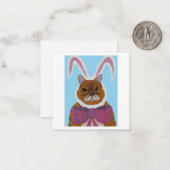 Carte De Correspondance Chat Fou (Devant/Arrière en situation)