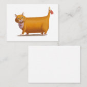 Carte De Correspondance Chat gratuit régime (Devant / Derrière)
