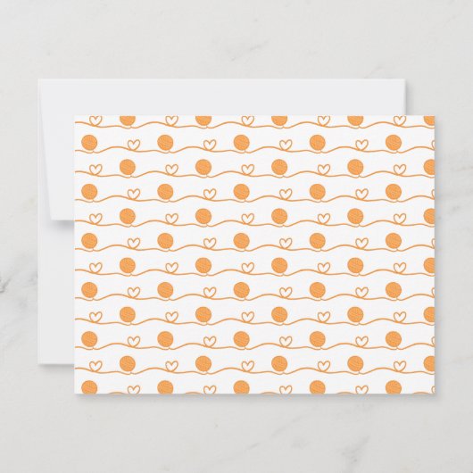 Carte De Correspondance Chat orange mignon (Dos)