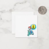 Carte De Correspondance Chat sur vélo à Paris (Devant/Arrière en situation)