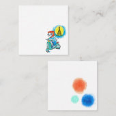 Carte De Correspondance Chat sur vélo à Paris (Devant / Derrière)