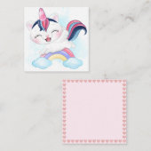 Carte De Correspondance Chat Unicorn (Devant / Derrière)