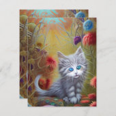 Carte De Correspondance Chatons adorables 2 (Devant / Derrière)