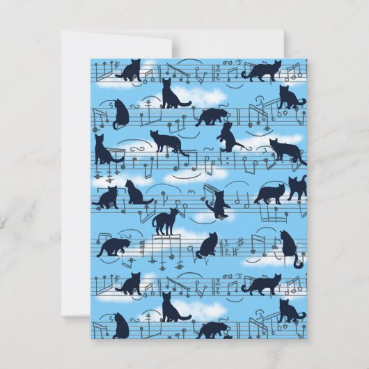 Carte De Correspondance chatons musicaux (Devant)