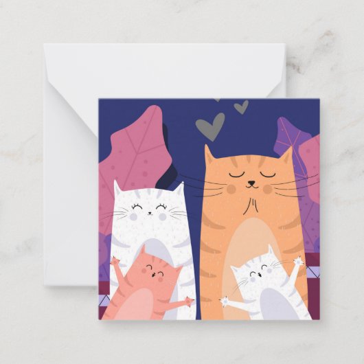 Carte De Correspondance Chats (Devant)
