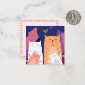 Carte De Correspondance Chats (Devant/Arrière en situation)