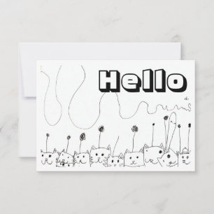 Carte De Correspondance Chats Aliens