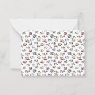 Carte De Correspondance Chats amusants, lait et magie.