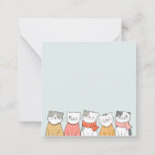 Carte De Correspondance Chats de Nouvel An (Dos)