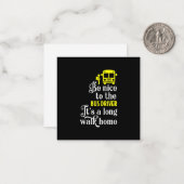 Carte De Correspondance chauffeur de bus scolaire (Devant/Arrière en situation)