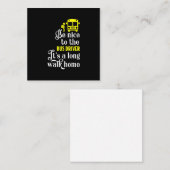 Carte De Correspondance chauffeur de bus scolaire (Devant / Derrière)